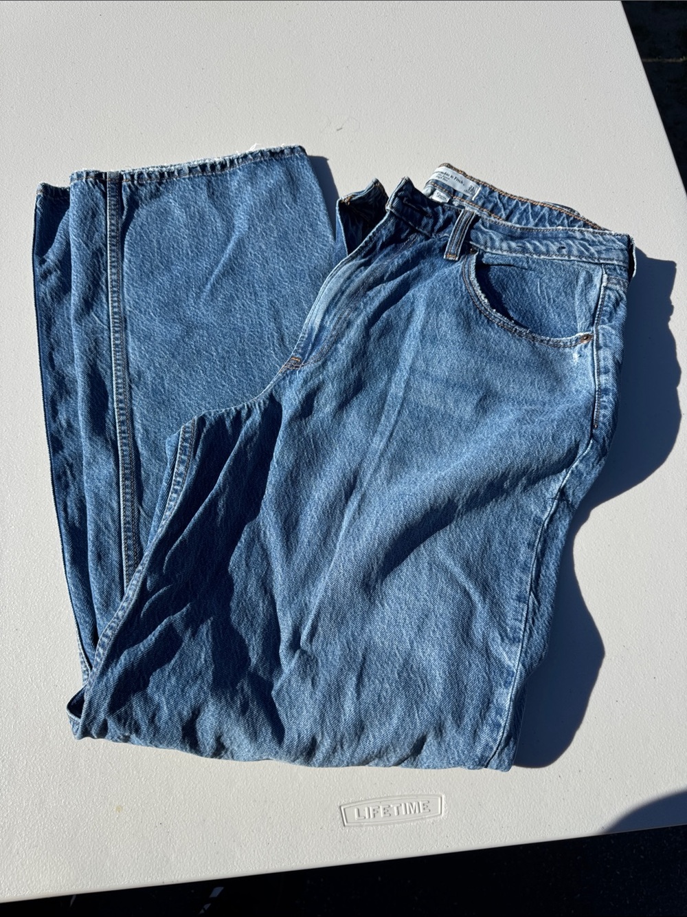 Abercrombie & Fitch Relaxed Blue Denim Pants